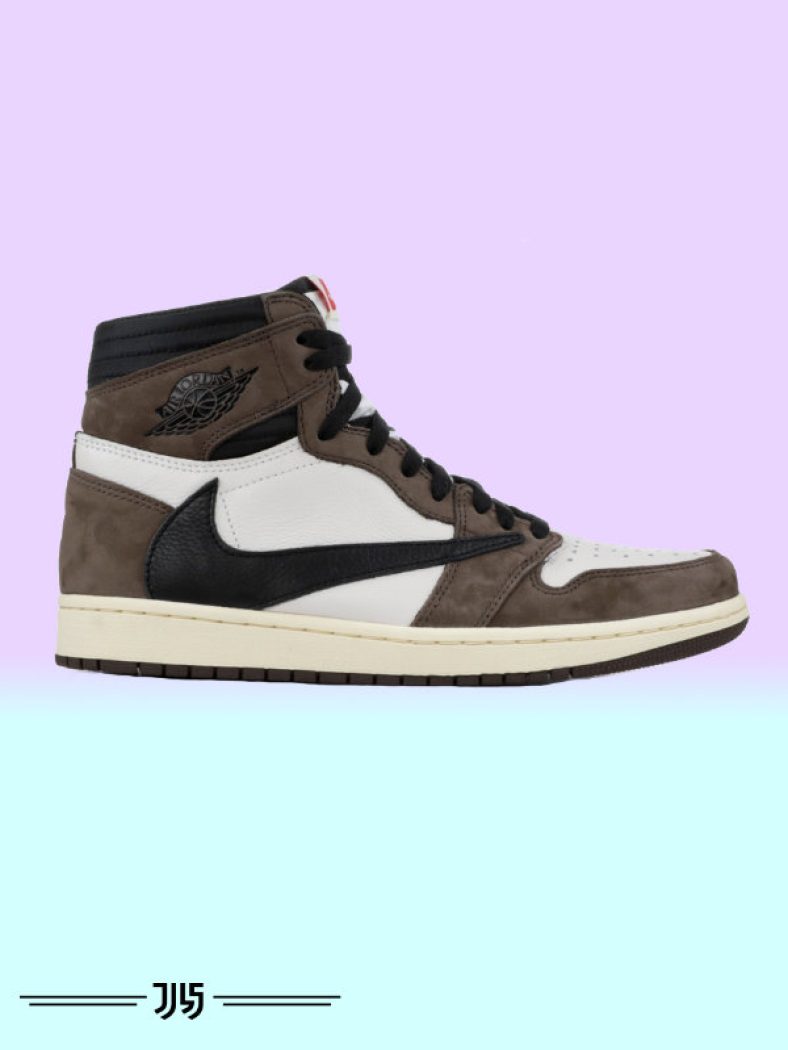کتونی مردانه نایک ایر جردن 1 تراویس اسکات Nike Air Jordan 1 High Travis Scott