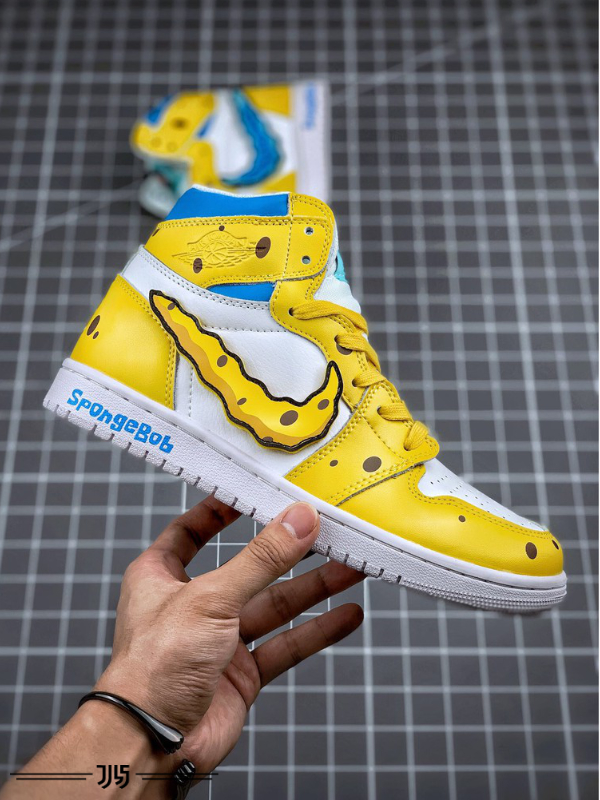 کتونی زنانه Nike Air Jordan 1 Spongebob