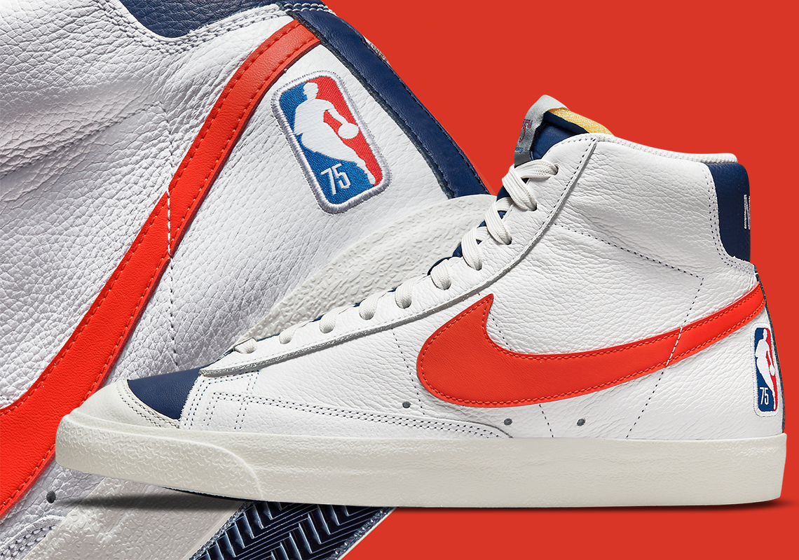 به مناسبت 75سالگی NBA نایکی از کفش Nike Blazer Mid 77 EMB رونمایی کرد