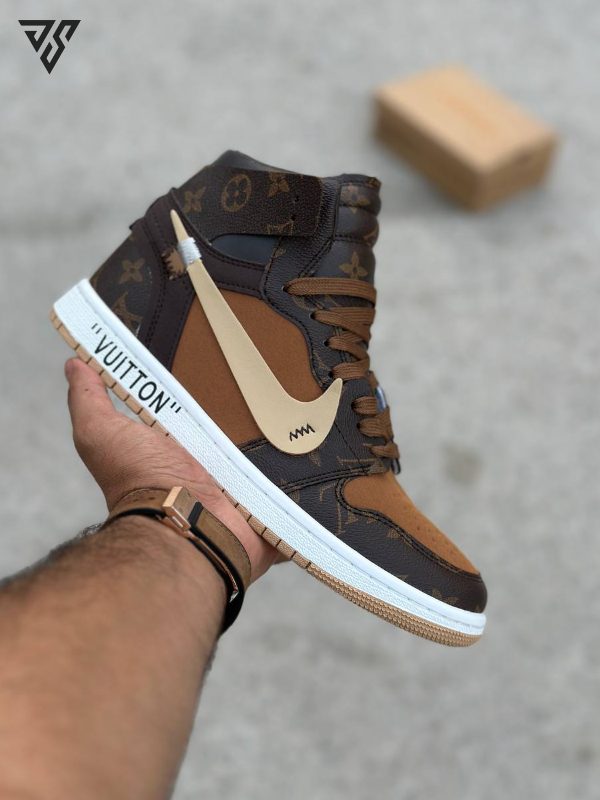 کتونی نایک ایر جردن 1 آف وایت Nike Air Jordan 1 Off White LV