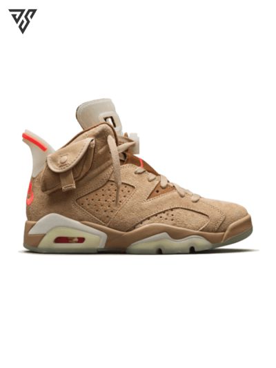 کتونی مردانه نایک ایر جردن 6 رترو تراویس اسکات Nike Air Jordan 6 Retro Travis Scott British Khaki