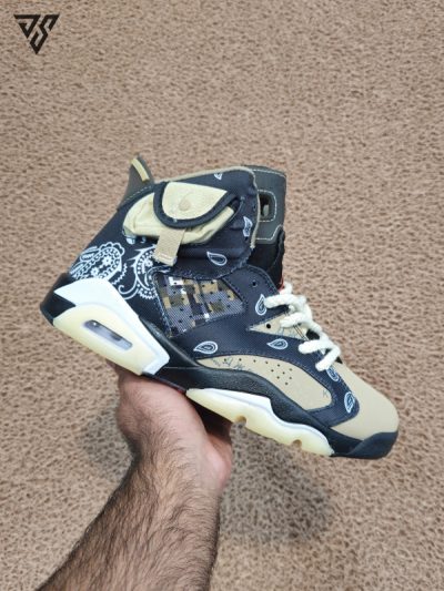 کتونی مردانه نایک ایر جردن 6 رترو کاکتوس جک باندانا Nike Air Jordan 6 Cactus Jack Bandana