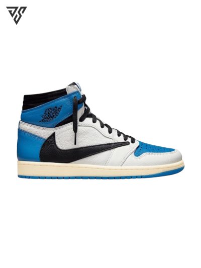 کتونی مردانه نایک ایر جردن 1 تراویس اسکات Nike Air Jordan 1 High Travis Scott Blue Military