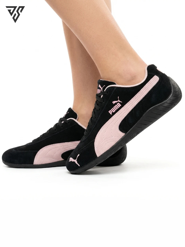 کتونی زنانه پوما اسپید کت مشکی صورتی ( Puma Speedcat ) کتونی زنانه پوما اسپید کت مشکی صورتی ( Puma Speedcat )