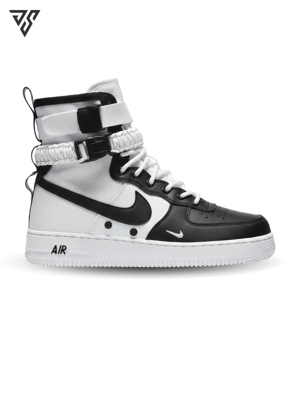 کتونی ساقدار مردانه نایک ایر فورس 1 سفید مشکی Nike Air Force 1 High کتونی ساقدار مردانه نایک ایر فورس 1 سفید مشکی Nike Air Force 1 High