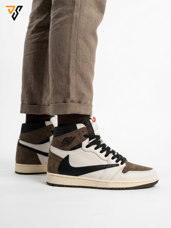 کتونی ساقدار نایک ایر جردن 1 تراویس اسکات ریورس موکا ( Nike Air Jordan 1 High Travis Scott Reverse Mocha ) کتونی ساقدار نایک ایر جردن 1 تراویس اسکات ریورس موکا ( Nike Air Jordan 1 High Travis Scott Reverse Mocha )