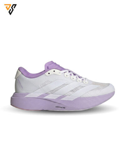 کتونی رانینگ زنانه آدیداس آدیزیرو ایوو اس ال سفید بنفش ( Adidas Adizero EVO SL )