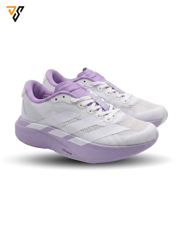 کتونی رانینگ زنانه آدیداس آدیزیرو ایوو اس ال سفید بنفش ( Adidas Adizero EVO SL ) کتونی رانینگ زنانه آدیداس آدیزیرو ایوو اس ال سفید بنفش ( Adidas Adizero EVO SL )