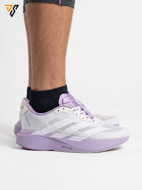 کتونی رانینگ زنانه آدیداس آدیزیرو ایوو اس ال سفید بنفش ( Adidas Adizero EVO SL ) کتونی رانینگ زنانه آدیداس آدیزیرو ایوو اس ال سفید بنفش ( Adidas Adizero EVO SL )