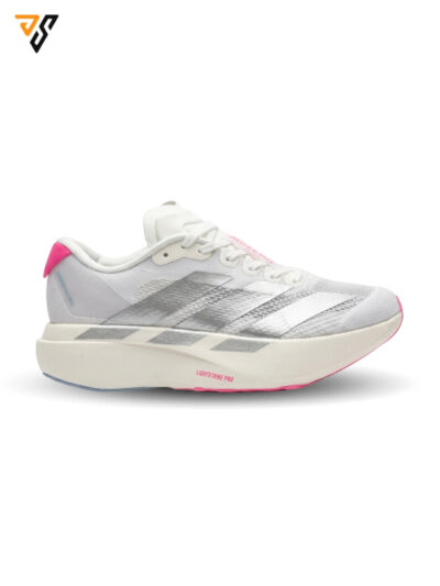 کتونی رانینگ زنانه آدیداس آدیزیرو ایوو اس ال سفید صورتی ( Adidas Adizero EVO SL )