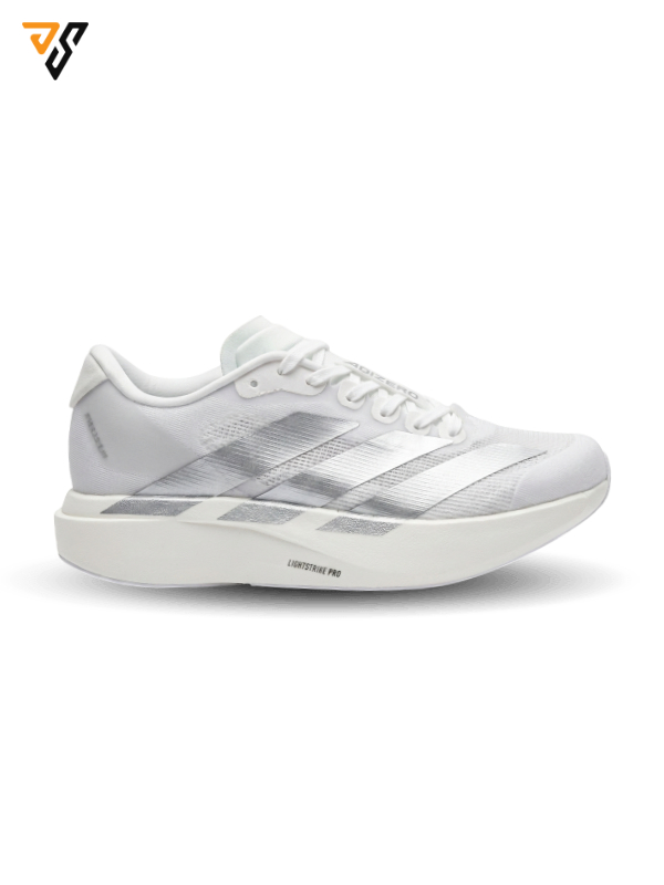 کتونی رانینگ آدیداس آدیزیرو ایوو اس ال سفید نقره ای ( Adidas Adizero EVO SL )